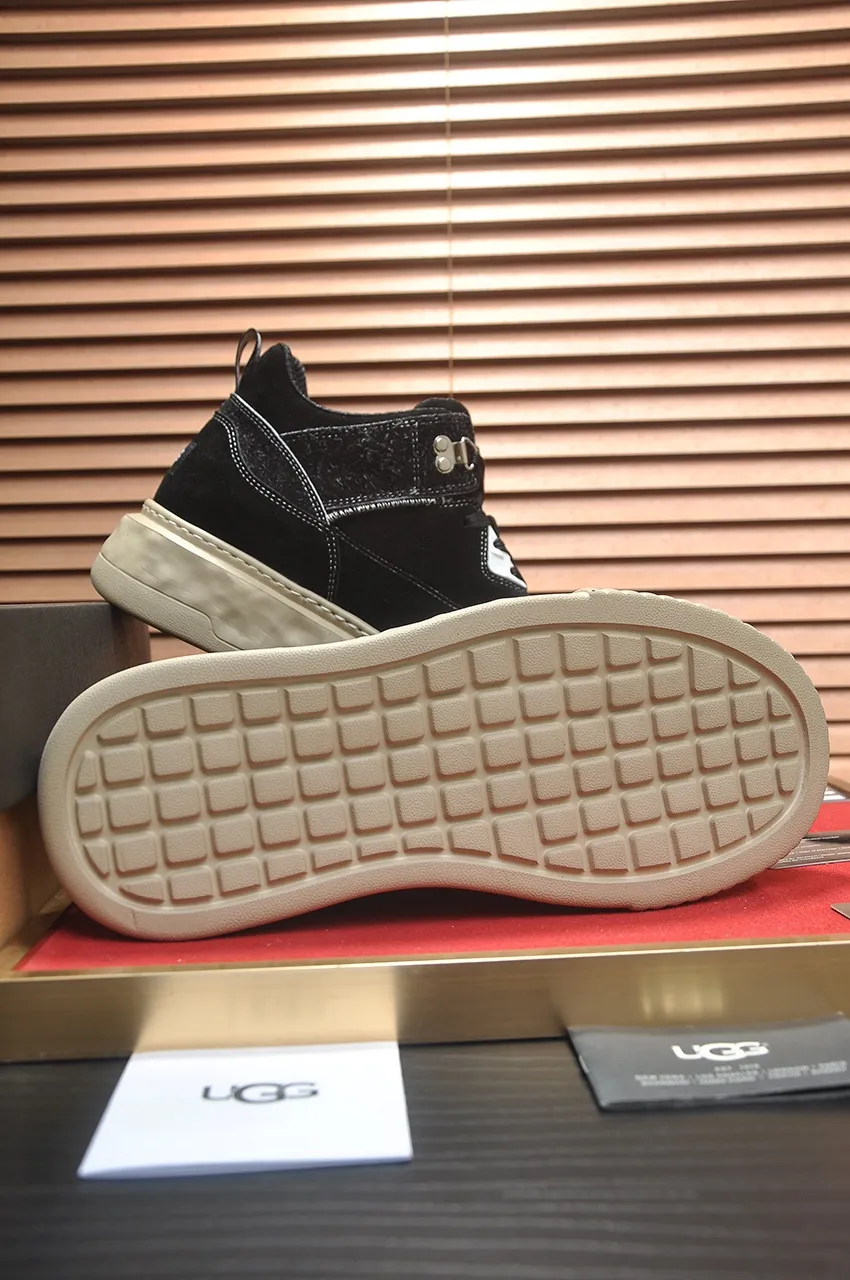 Men's shoes 💰640💶 [UGG] (full wool lining) top-end high-quality fur-in-one warm snow boots from Australia's warm luxury brand men's shoes, UGG-5877 official website synchronized, made of imported cowhide, carefully sewn...Imported rubber foam outsole (comfortable, soft, wear-resistant) The quality is really great...Exquisite workmanship, you can't put it down at first sight, available in sizes 39-44